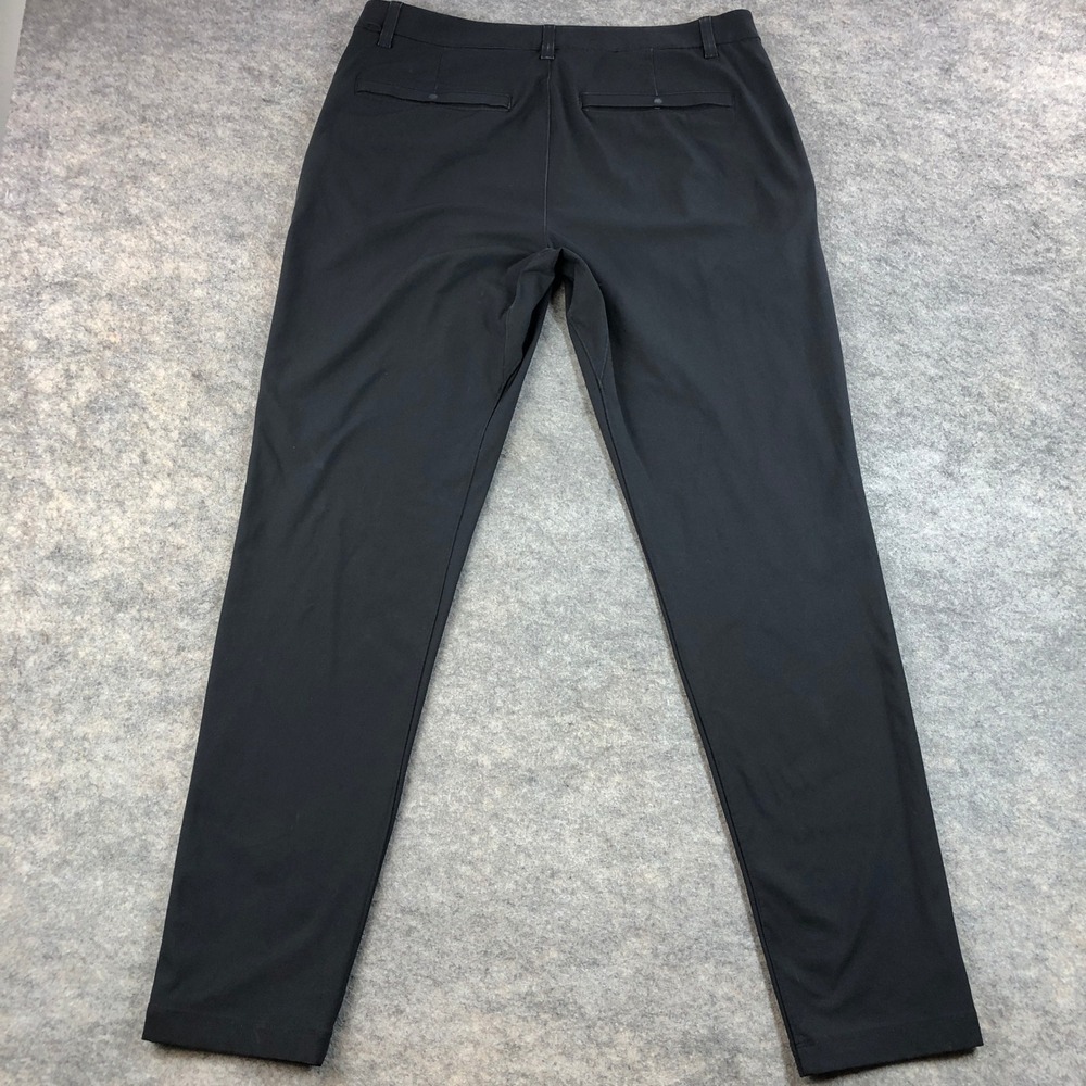 Lululemon ABC Mens 34 Black Technical Slim Fit Golf Casual Pants Athletic Gym - Picture 2 of 13